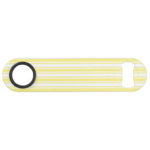 Lemon yellow and white candy stripes bar key