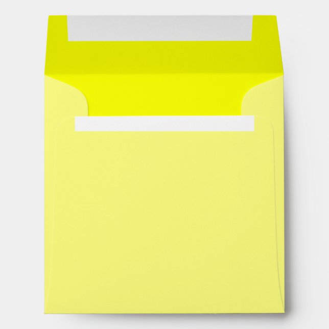 Lemon Yellow Background Colour Customize This! Envelope (Back (Bottom))