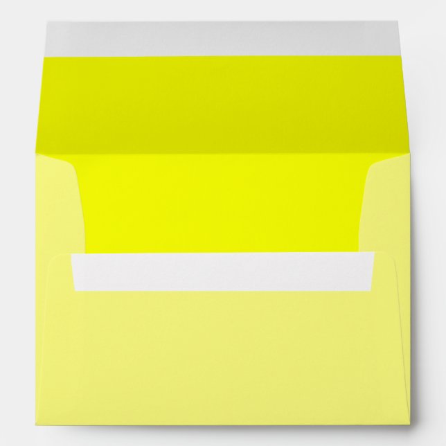 Lemon Yellow Background Colour Customize This! Envelopes (Back (Bottom))