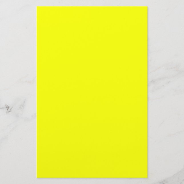 Lemon Yellow Background Colour Customize This! Stationery (Front)