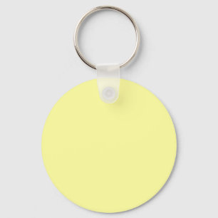 Lemon Yellow FFFF9F Colour with Add a Name Option Keychain