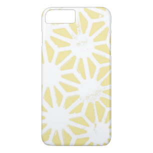 Lemon yellow geometric pattern Case-Mate iPhone case