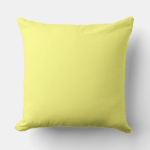 Lemon Yellow Large Throw Pillow
