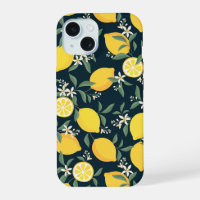 Lemon Yellow Leaf Pattern