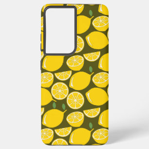 Lemon Yellow Modern Fun Cute Samsung Galaxy Case