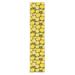 Lemon Yellow Modern Fun Cute Short Table Runner