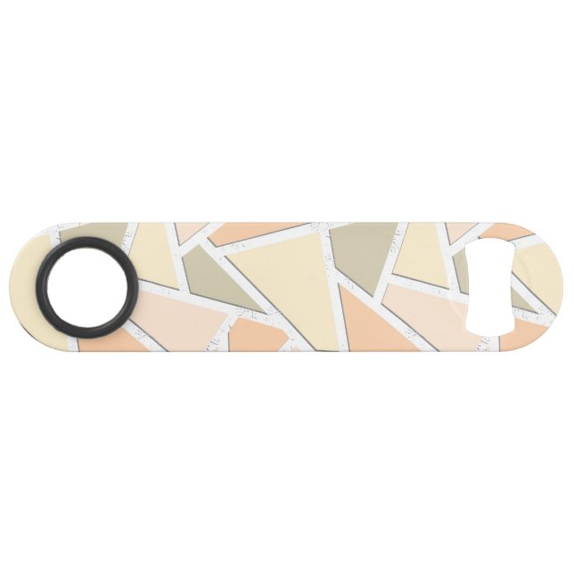 Lemon yellow mosaic pattern bar key (Front (Horizontal))