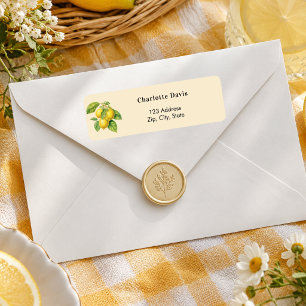 Lemon yellow return address