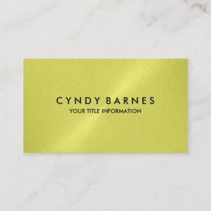 Lemon Yellow Sheen Business Card