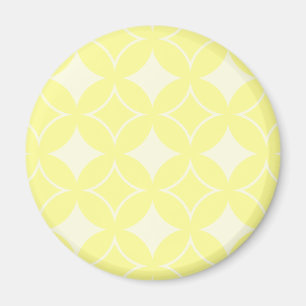 Lemon yellow shippo pattern magnet