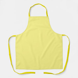 Lemon yellow, solid colour, apron