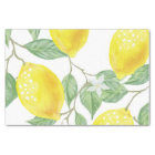 Lemon Yellow Tissue Paper Decoupage