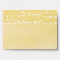 Lemon Yellow Watercolor String Lights