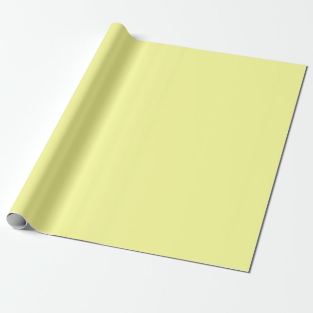 Lemon Yellow Wrapping Paper (Unrolled)