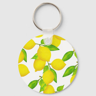 Lemon Zest Key Charm Keychain
