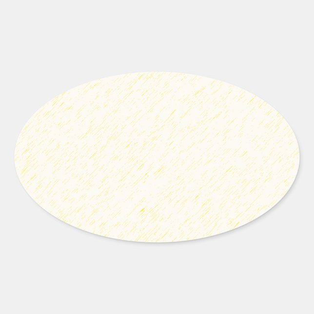 Lemon Zest print - yellow faun accessories custom Oval Sticker (Front)