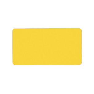Lemon Zest Yellow Trend Colour Customized Template Label