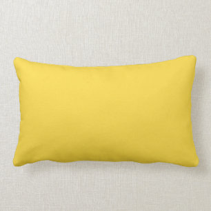 Lemon Zest Yellow Trend Colour Customized Template Lumbar Pillow