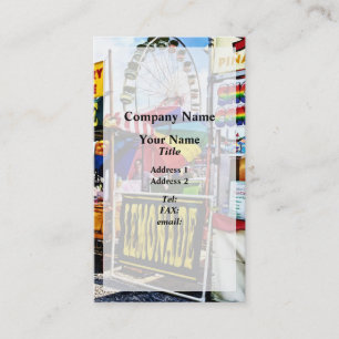 Lemonade and Snow Cones at the Fair Business Card