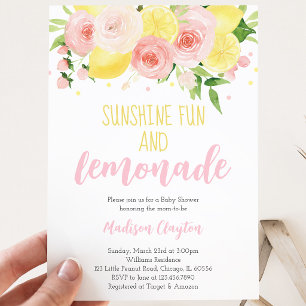 Lemonade Baby Shower Invitation