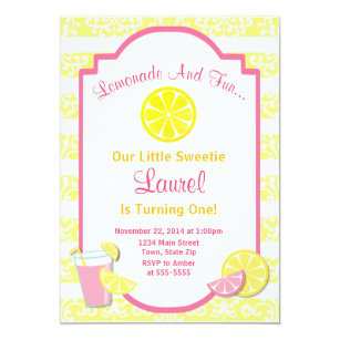 Pink Lemonade Invitations 6