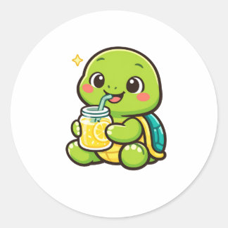 Lemonade Break Classic Round Sticker