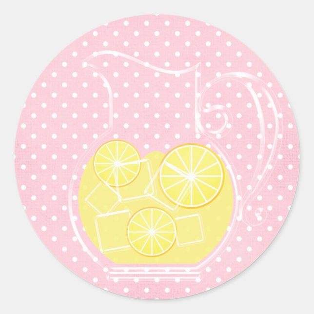 Lemonade Classic Round Sticker (Front)
