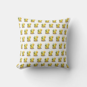 Lemonade Cocktail Drink Throw Pillow