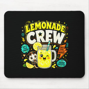 Lemonade crew funny cute kids lemonade stand mouse pad