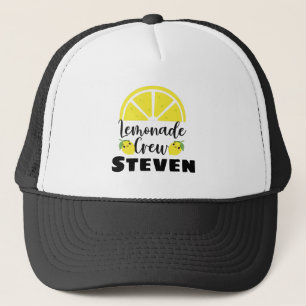 Lemonade Crew Personalized Lemonade Stand Button Trucker Hat