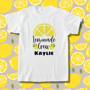 Lemonade Crew Personalized Lemonade Stand T-Shirt