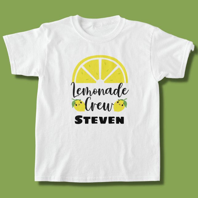 Lemonade Crew Personalized Lemonade Stand T-Shirt (Creator Uploaded)
