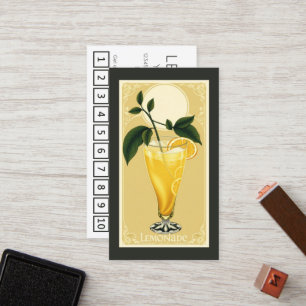 LEMONADE customer loyalty punch card