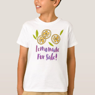 "Lemonade For Sale" Lemonade Stand Kids' TS06 T-Shirt