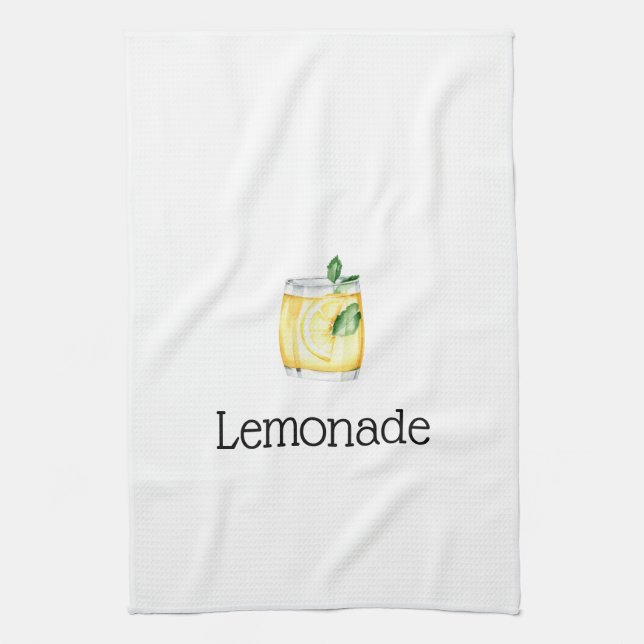 Lemonade In A Glass Kitchen Towel (Vertical)