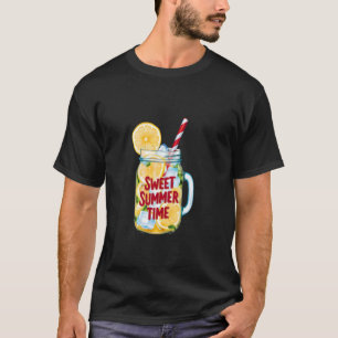 Lemonade lemon slice ice jar sweet summer time nos T-Shirt