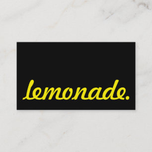 lemonade. loyalty punch card