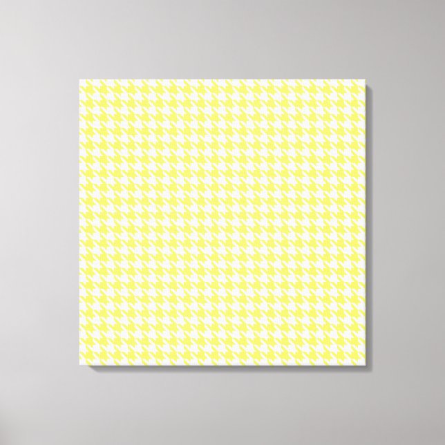 Lemonade Modern Houndstooth at Emporiomoffa Canvas Print (Front)