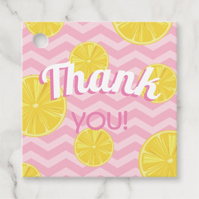 Lemonade Party Favour Tags (Front)