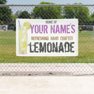 Lemonade Personalized Banner