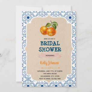 Lemonade range citrus shower invitation