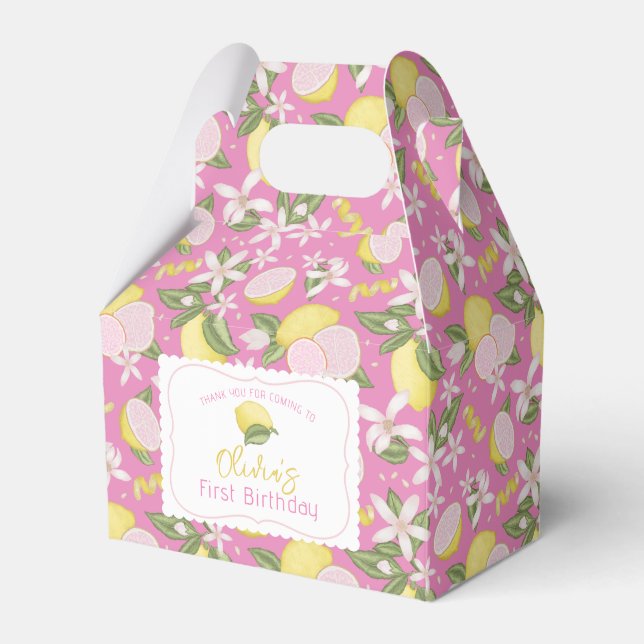 Lemonade rose Ballotins d'anniversaire (Verso)