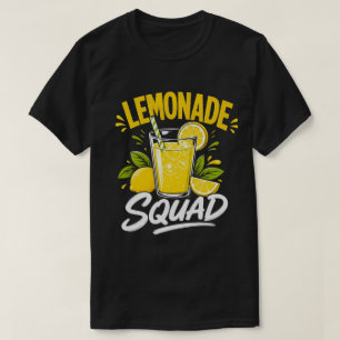 Lemonade Squad Fresh Summer Citrus Graphic T-Shirt