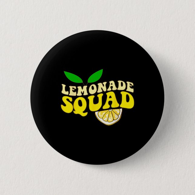 Lemonade Squad Funny For Stand Boss Lemon Juice Su 2 Inch Round Button (Front)