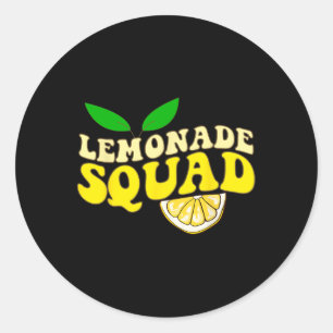 Lemonade Squad Funny For Stand Boss Lemon Juice Su Classic Round Sticker