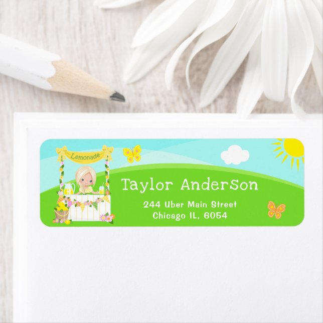 Lemonade Stand Anniversaire Blonde Hair Girl (En situation)