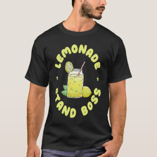 Lemonade Stand Boss Kids Boys Girls Lemon Juice Su T-Shirt