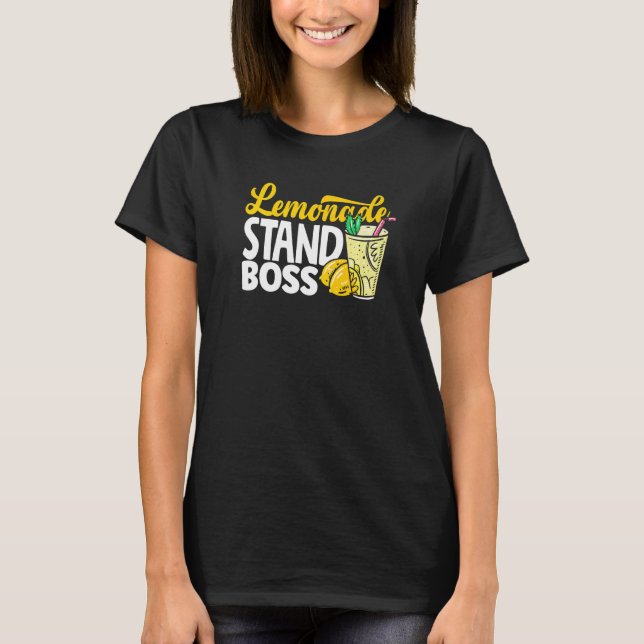 Lemonade Stand Boss Lemon Juice Store T-Shirt (Front)