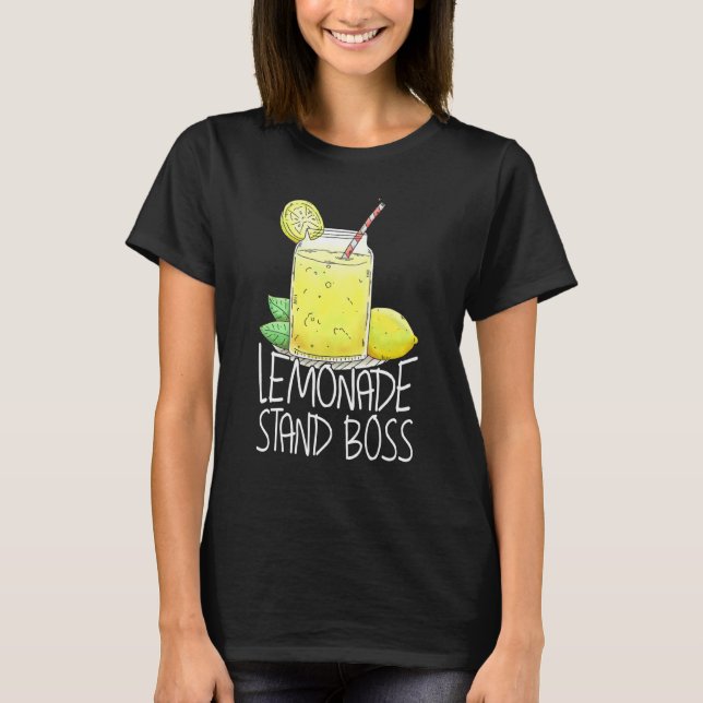 Lemonade Stand Boss Lemon Juice T-Shirt (Front)