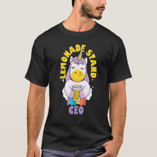 Lemonade Stand Ceo  For Entrepreneur Kids  Unicorn T-Shirt